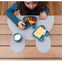  We Might Be Tiny Bunny Silicone Snack Container - Powder Pink